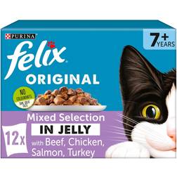 Felix Senior Mixed Chunks in Jelly 12 Pack