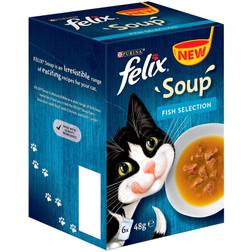 Felix Cat Food Soup Fish Selection 288G 6 Pack