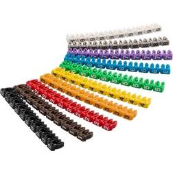 Pro Cable marker clips ‘Digits 0–9’ for cable diameters up to 2.5 mm