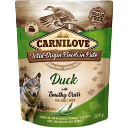 Carnilove Dog Pate Pouch 300g Duck with Timothy Grass