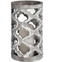 Hill Interiors Large Stone Effect Patterned Candlestick