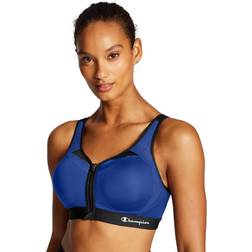 Champion Women's Motion Control Zip Front Sports Bra Surf The Web Surf The Web
