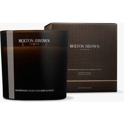 Molton Brown Mesmerising Oudh Accord & Gold Scented Luxury Candle, 600g Scented Candle