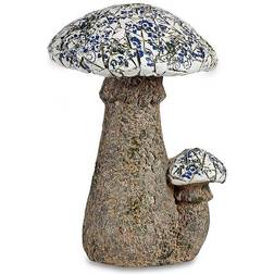 Decorative Garden Figure Mosaic Mushroom Polyresin (29 x 44 x 32 cm) Figurine