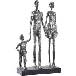 Dkd Home Decor ative Figure Silver Black Resin Modern Family (26 x 11,5 x 41,5 cm) Figurine