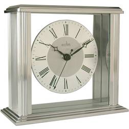 Acctim 36247 Hamilton Mantel Clock, Silver Effect Table Clock
