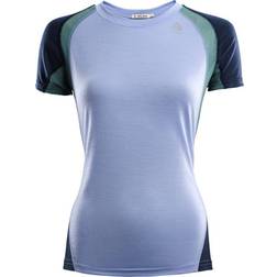 Aclima LightWool Sports T-shirt Woman Impression/Navy Blazer/North Atlantic
