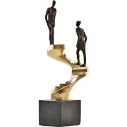 Dkd Home Decor ative Figure Golden Resin Dark grey Staircase Modern (14 x 14 x 41,5 cm) Figurine