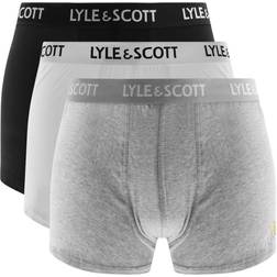 Lyle & Scott Kingsize Pack Trunks Black/Grey/White Colour: