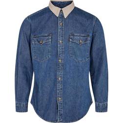 Levi's denim shirt in wash with cord collared