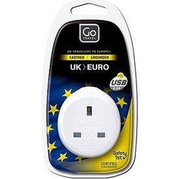 Go Travel Adaptor plus USB UK-EU