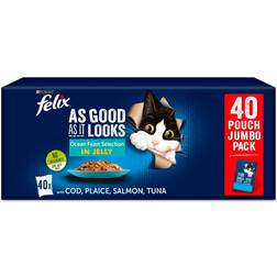 Felix As Good As It Looks Ocean Feasts Cat Food 40x100g
