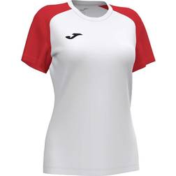 Joma T-shirt Short Sleeve Woman Academy IV - White/Red