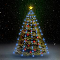 vidaXL Net Lights with 150 LEDs Blue 150 cm Christmas Tree