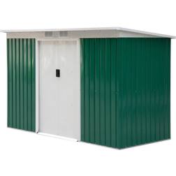OutSunny Outdoor Garden Storage Shed & Foundation 130x172cm