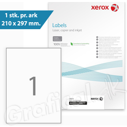 Xerox Etikett Multi 210x297 100ark/f
