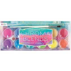 Ooly Chroma Blends Watercolour Paint Pearlescent 12 Colours