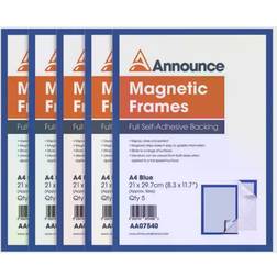 Magnetic Frames A4 Blue (Pack of 5) AA07540 Photo Frame