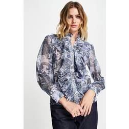 River Island Ruffle Front Blouse