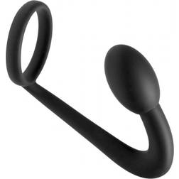 Master Series Prostatic Play Explorer Cock Ring with Butt Plug Black