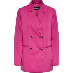 Pieces Women's satin-effect blazer, Pink