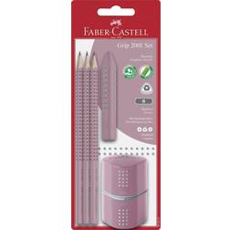 Faber Castell Grip 2001 Pencils Twin Sharpener Rose