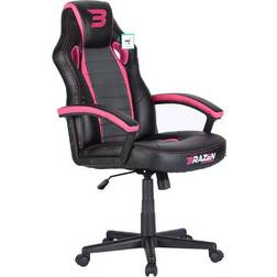 Brazen Gamingchairs Salute Racing Gaming Chair - Black/Pink