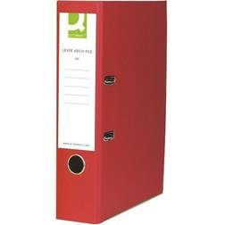 Q-Connect Paper-Backed Foolscap Lever Arch File Red