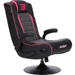 Brazen Gamingchairs Serpent 2.1 Bluetooth Surround Sound Gaming Chair - Black/Pink