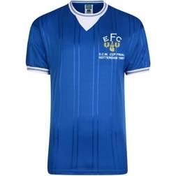 Score Draw Everton 1985 ECWC Final Retro Football Shirt
