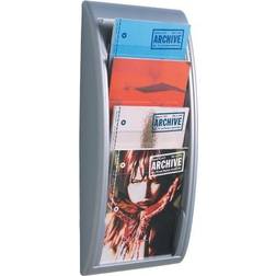 Fast Paper Quick Fit Wall Display Literature Holder A4 Silver 75212PL
