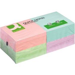 Q-CONNECT Quick Notes 76 x 76mm Pastel (Pack of 12) KF10509