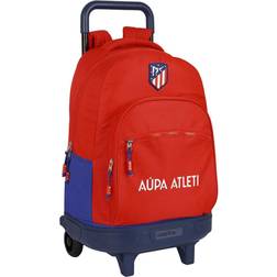 Atlético Madrid School Rucksack with Wheels Red Navy Blue (33 x 45 x 22 cm)