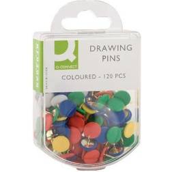 Q-CONNECT Drawing Pins (Pack of 1200) Coloured