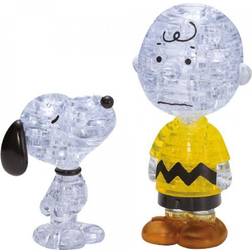 Hcm-Kinzel 3D Crystal Puzzle Peanuts Snoopy & Charlie 77 Pieces