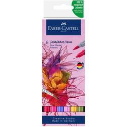 Faber-Castell Goldfaber Aqua Dual Marker Flowers 6x
