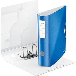 Leitz 180° Active WOW Lever Arch File A4 82 mm Blue 2 ring Polyfoam Portrait Recycled 60%