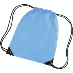 BagBase Premium Gymsac Water Resistant Bag (11 Litres) (One Size) (Sky Blue)