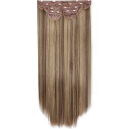 Lullabellz Super Thick Straight Clip In Hair Extensions 22 inch 5-pack Mellow Brown