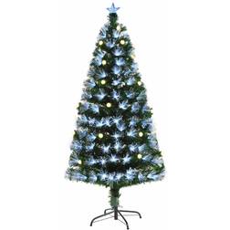 Homcom 6ft Lighted Artificial with 230 LED Star Topper Christmas Tree 182.9cm