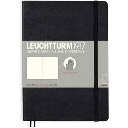 Leuchtturm1917 Notebook A5 Softcover Black Plain