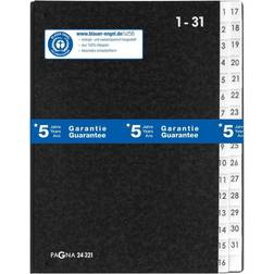 Durable Pagna Expanding Bring Forward A4 File with Pressboard Pages and PVC Tabs 1-31