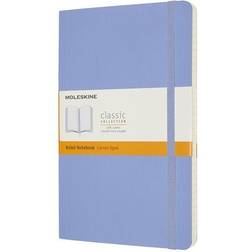 Moleskine Classic Soft Cover Notebook 5 x 8-1/4 Ruled 120 Sheets Hydrangea Blue