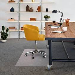 Floortex Advantagemat Vinyl Rectangular Chair Mat for Carpets up to 1/4" Pile, Multicolor, 4X5 Ft"
