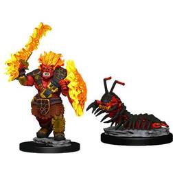 WizKids Wardlings Fire Orc & Fire Centipede Pre-Painted Mini