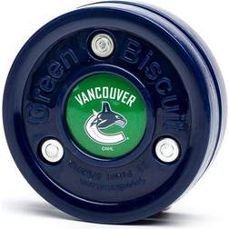 Green Biscuit Vancouver Canucks Training Puck