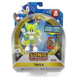 Sonic the Hedgehog 4 inch Action Figure Modern Tails with Ring Item Box Wave 6