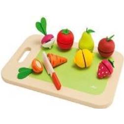 Sevi Wooden cutting board with fruits and vegetables, 9 pcs. (82320)