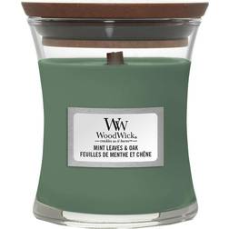 Woodwick Mint Leaves & Oak Scented Candle 85g