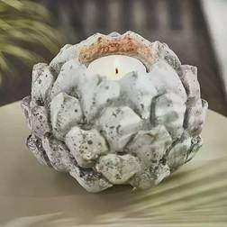 Large Stone Effect Acorn Tea Light Holder Scented Candle